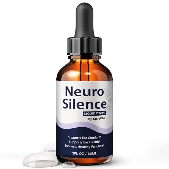 Neuro Silence Daily Hearing Support Drops with a Clean Liquid Formula for Ear Health, Auditory Clarity and Inner Ear Balance | Plant-Based, Easy-to-Use Dropper (30 Servings)