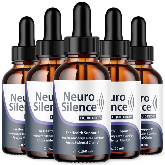 Neuro Silence Ear Health Support Drops Natural Formula Healthy Hearing Supplement NeuroSilence 150 Servings
