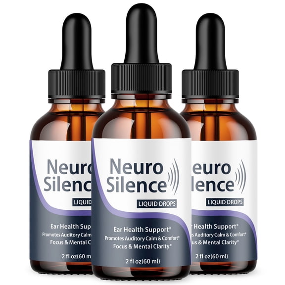 Neuro Silence Ear Health Support Drops Natural Formula Healthy Hearing Supplement NeuroSilence 90 Servings