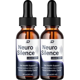 Neuro Silence Healthy Ear Support Supplement &ndash; NeuroSilence Drops Ear Ringing Relief, Neuro Silence for Hearing Support, 2 Pack, 2 Month Supply