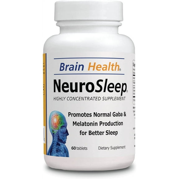 Neuro Sleep - Brain Health - 60 Tablets - 100% Natural Supplements - Dietary Supplements
