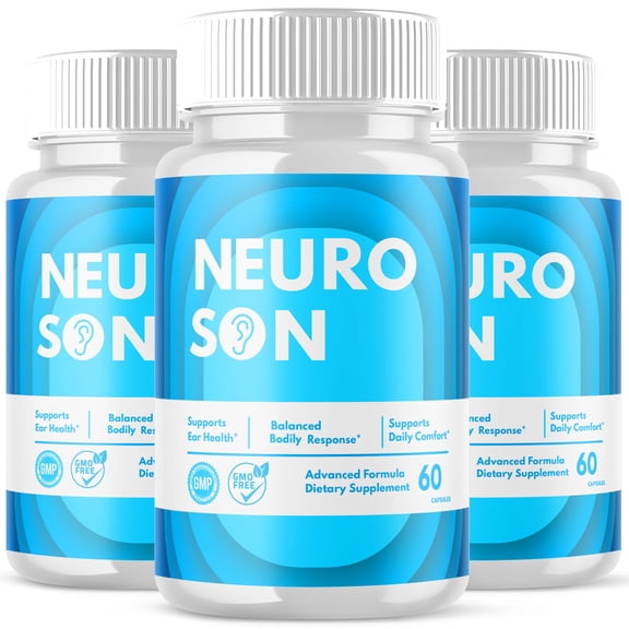 Neuro Son Advanced Hearing Support Pills Natural Ear Health Support NeuroSon 180 Capsules