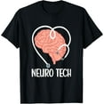 thumbnail image 1 of Neuro Tech Stethoscope | Neurology Technician Neurologist T-Shirt mens t shirt，black，women，funny，misfits，men，journey, 1 of 4