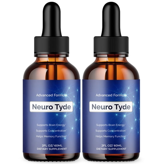 Neuro Tyde Advanced Formula Brain Support Drops NeuroTyde Maximum Strength Supplement 60 Servings