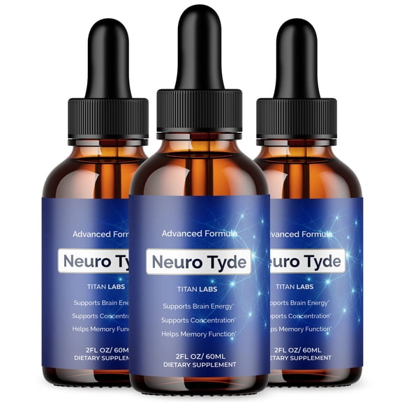 Neuro Tyde Drops Advanced Formula Brain Support Supplement NeuroTyde 90 Servings