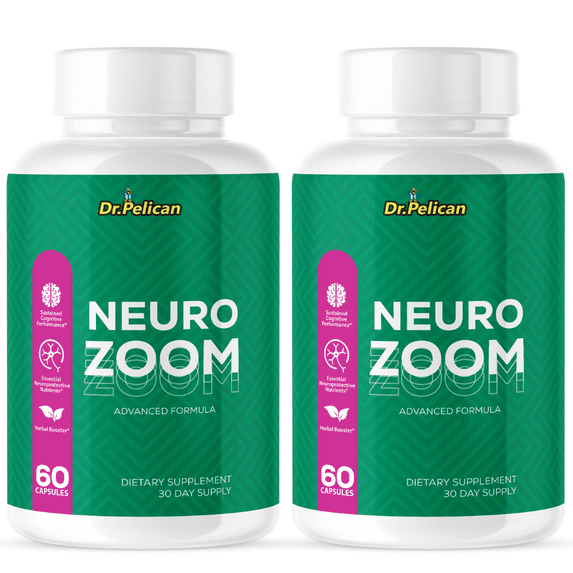Neuro Zoom- Brain Support- 2 Bottles- 120 Capsules
