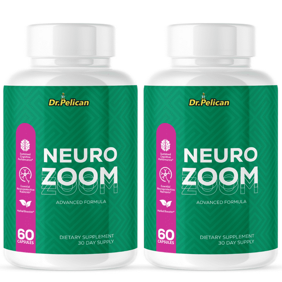 Neuro Zoom- Brain Support- 2 Bottles- 120 Capsules