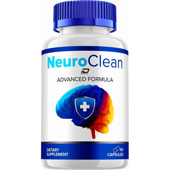 NeuroClean Supplement Capsules Neuro Clean All Natural Memory Focus Pills, 1 Pack, 60 Capsules