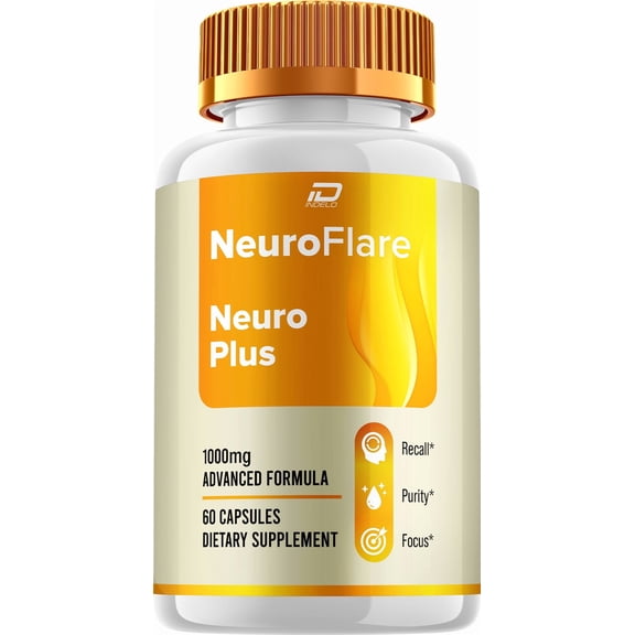 NeuroFlare Capsules Neuro Flare Natural Ingredients Glycogen Support, 1 Pack, 60 Capsules