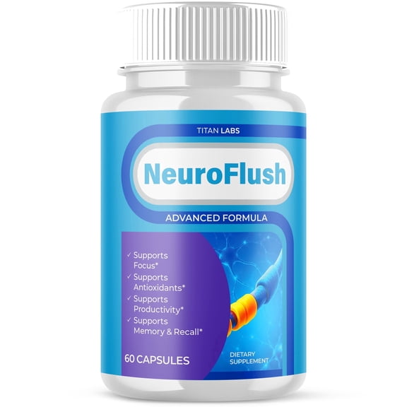 NeuroFlush Advanced Brain Support Pills Formula Supplement Neuro Flush Capsules (1 Pack)