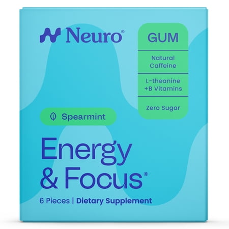 NeuroGum Energy & Focus Spearmint 6pc