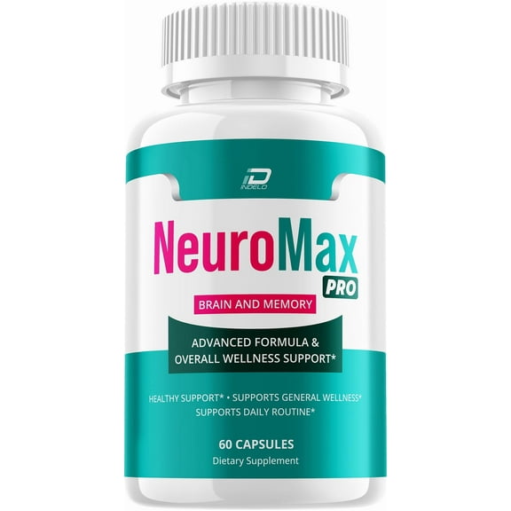 NeuroMax Pro Supplement Capsules – Neuro Max Pro All Natural Memory Focus Pills, 1 Pack, 60 Capsules