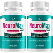 NeuroMax Pro Supplement Capsules   Neuro Max Pro All Natural Memory Focus Pills, 2 Pack, 120 Capsules