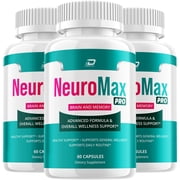 NeuroMax Pro Supplement Capsules   Neuro Max Pro All Natural Memory Focus Pills, 3 Pack, 180 Capsules