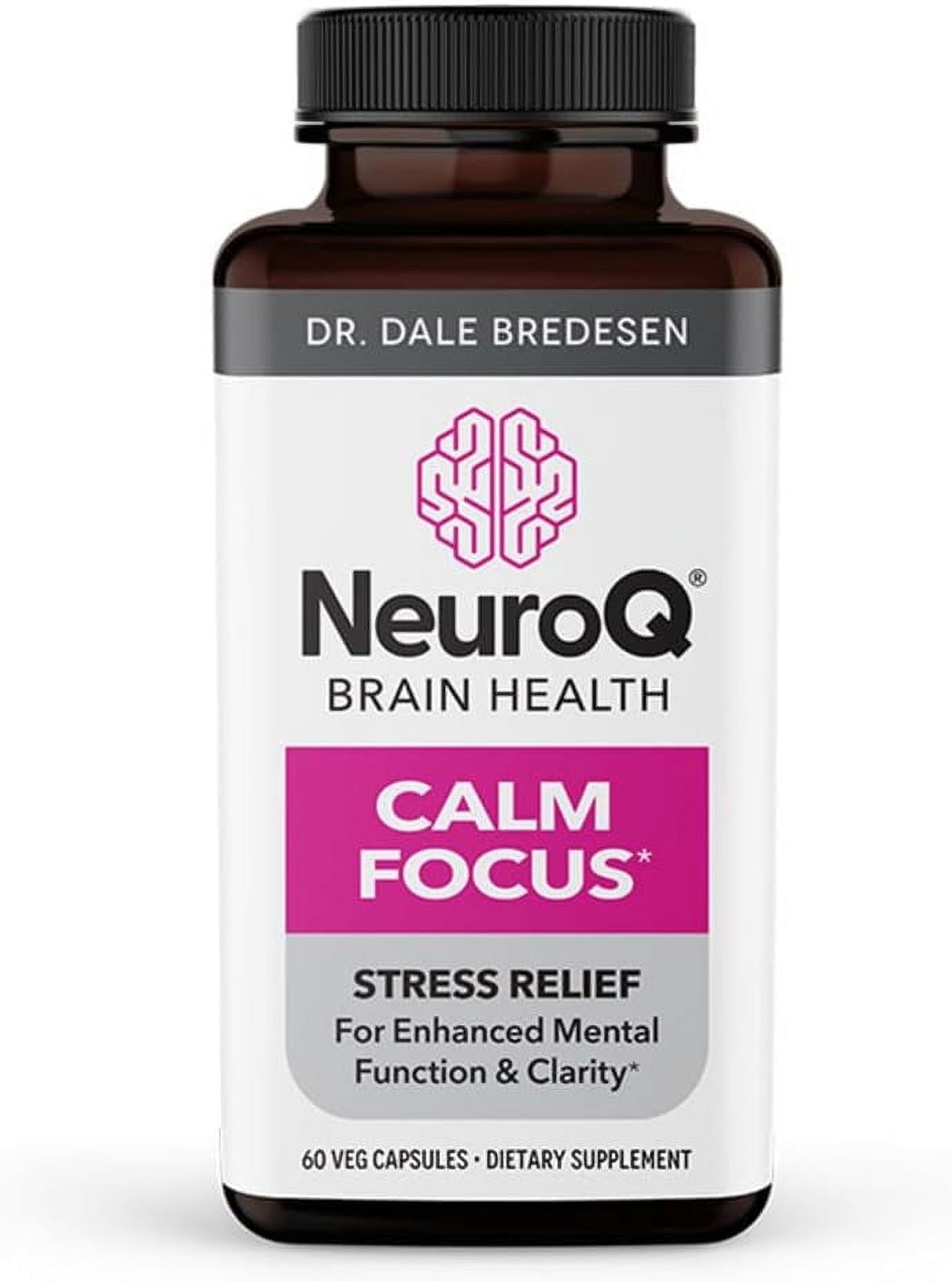 LifeSeasons NeuroQ Calm Focus Capsules, 60 Count, Stress and Focus