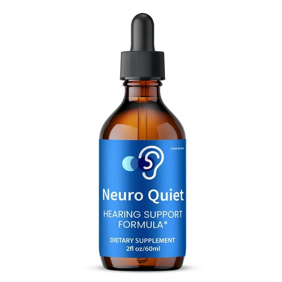 NeuroQuiet Liquid Supplement, Hearing and Ear Health, Neuro Quiet Drops, All Natural Formula 60 mL (1 Pack)