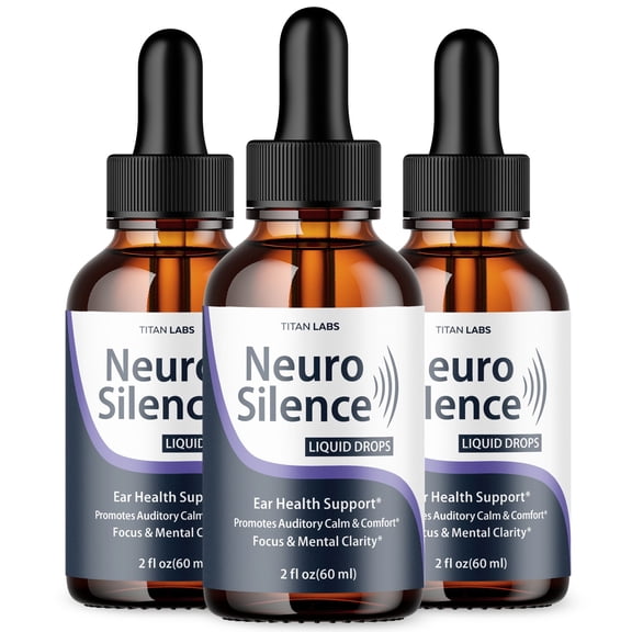 NeuroSilence Ear Health Support Drops Natural Formula Healthy Hearing Supplement Neuro Silence 90 Servings