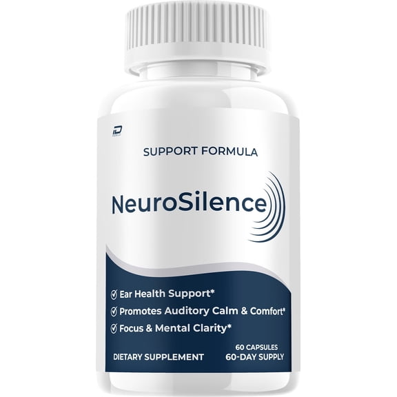 NeuroSilence Supplement Capsules Neuro Silence Natural Blend Memory Focus Pills, 1 Pack, 60 Capsules