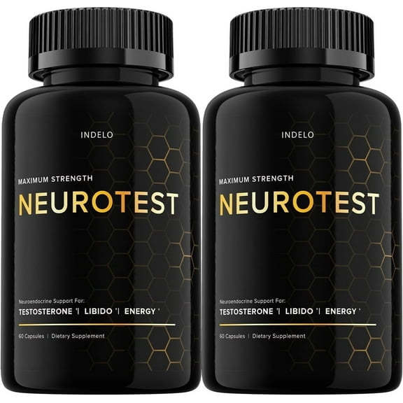 NeuroTest Pills Capsules, NeuroTest Dietary Supplement for Men, NeuroTest Daily for Peak Performance and NeuroTest Reviews, Neuro Test Advanced Formula Pills 2 Pack - 120 Capsules