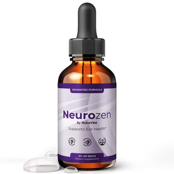 NeuroZen – Daily Hearing Support Drops with a Clean Liquid Formula for Ear Health, Auditory Clarity and Inner Ear Balance | Easy-to-Use Dropper (30 Servings)