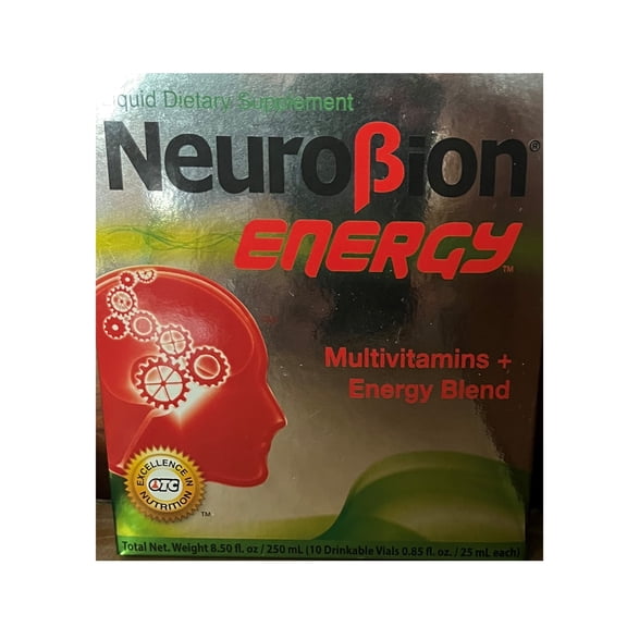 Neurobion Energy Multivitamins + Energy Blend (10 Drinkable Vials 0.85fl. oz)