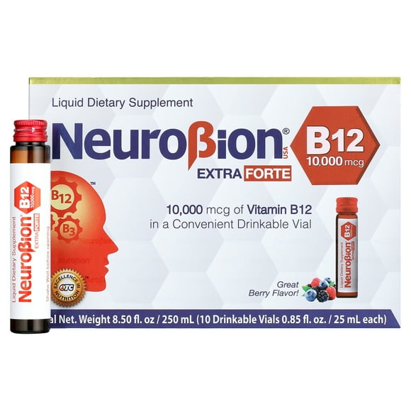 Neurobion Extra Forte B12 10,000 mcg Vials - Extreme Powerful B12 - 10 Vials per Box