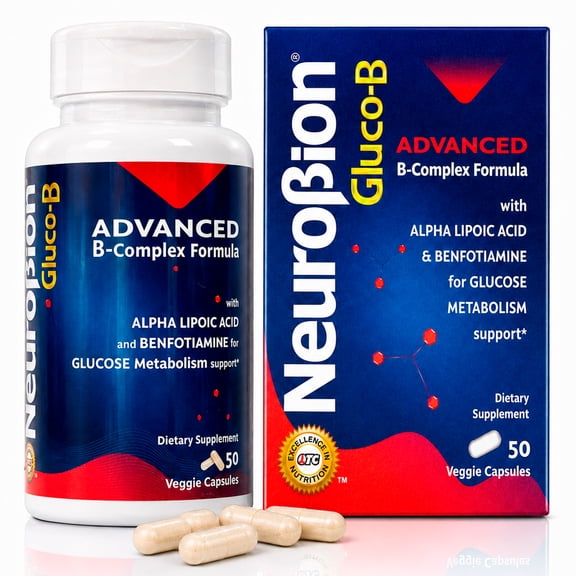 Neurobion Gluco B con Acido Alfa Lipoico Dietary Supplement B Complex with Alpha Lipoic Acid, Complejo B 30 Capsule