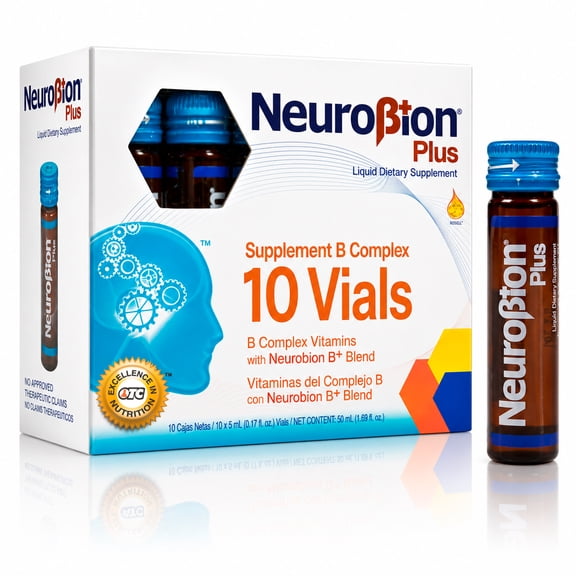 Neurobion Plus Liquid Dietary Supplement B Complex 10 Vials