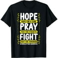 thumbnail image 1 of Neuroblastoma Awareness Children Hope Yellow Ribbon Cancer T-Shirt, 1 of 2