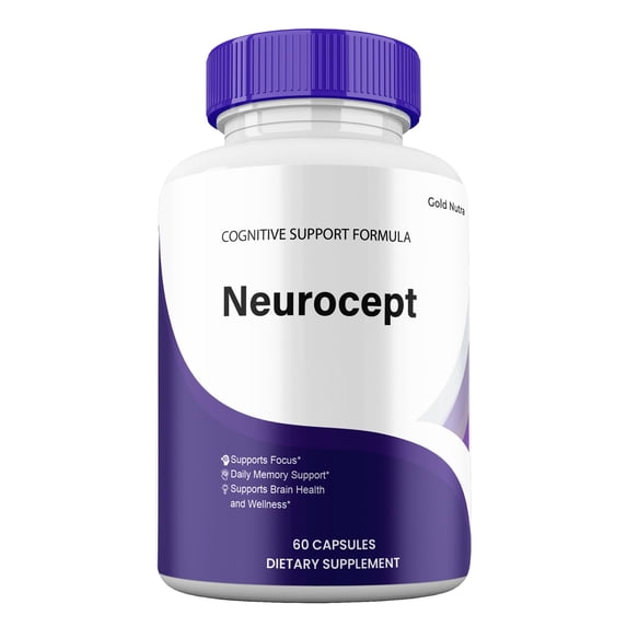 Neurocept Capsules, Advanced Maximum Strength Pills Cognitive and Brain, Neuro cept Supplement for Brain Nootropic Health (1 Pack)