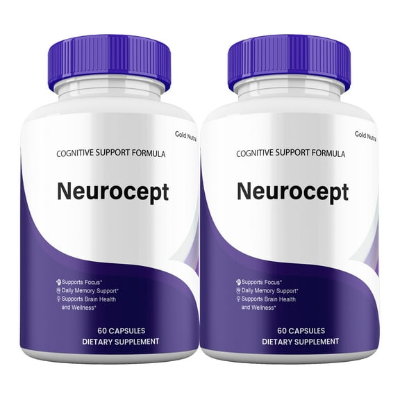 Neurocept Capsules, Advanced Maximum Strength Pills Cognitive and Brain, Neuro cept Supplement for Brain Nootropic Health (2 Pack)