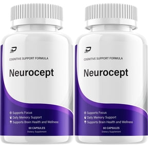 Neurocept Supplement Capsules  Neurocept Natural Blend Memory Focus Pills, 2 Pack, 120 Capsules