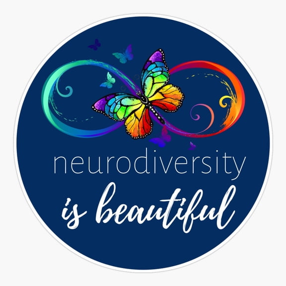 Neurodiv Ity Is Beautiful Autism Acceptance Month Infinity Symbol Vinyl Decal Sticker
