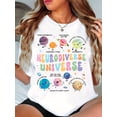 thumbnail image 1 of Neurodiverse Universe Printed T-Shirt, Fun Cosmic Planets, Teacher T-Shirt, a Gift for Teachers, 1 of 9