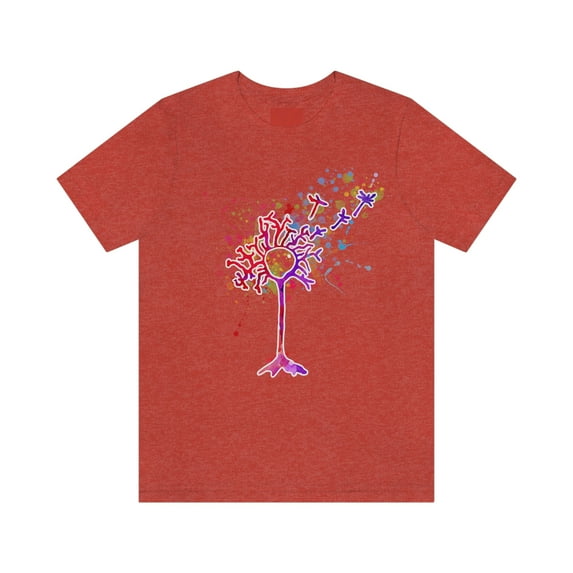 Neurodiversity Art - Dreaming Dandelion Neuron Unisex Short Sleeve Tee