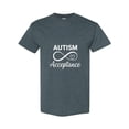 thumbnail image 1 of Neurodiversity Autism Acceptance Slogan Wear Red Instead Gift Unisex T-Shirt, up to size 5XL, 1 of 2