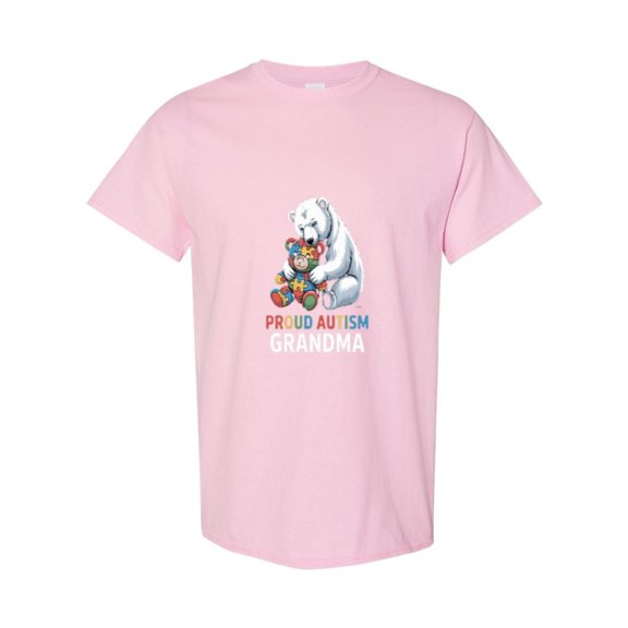 Neurodiversity Awareness Bear Graphic For A Proud Autism Grandma Unisex T-Shirt, up to size 5XL