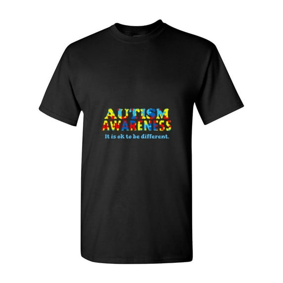 Neurodiversity Awareness Month Funny Autism Saying Support Quote Unisex T-Shirt, up to size 5XL
