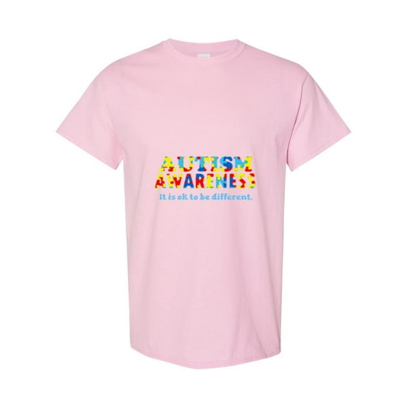 Neurodiversity Awareness Month Funny Autism Saying Support Quote Unisex T-Shirt, up to size 5XL
