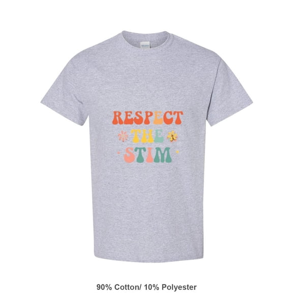 Neurodiversity Awareness Quote Respect The Stim For A SPED Teacher Unisex T-Shirt, up to size 5XL