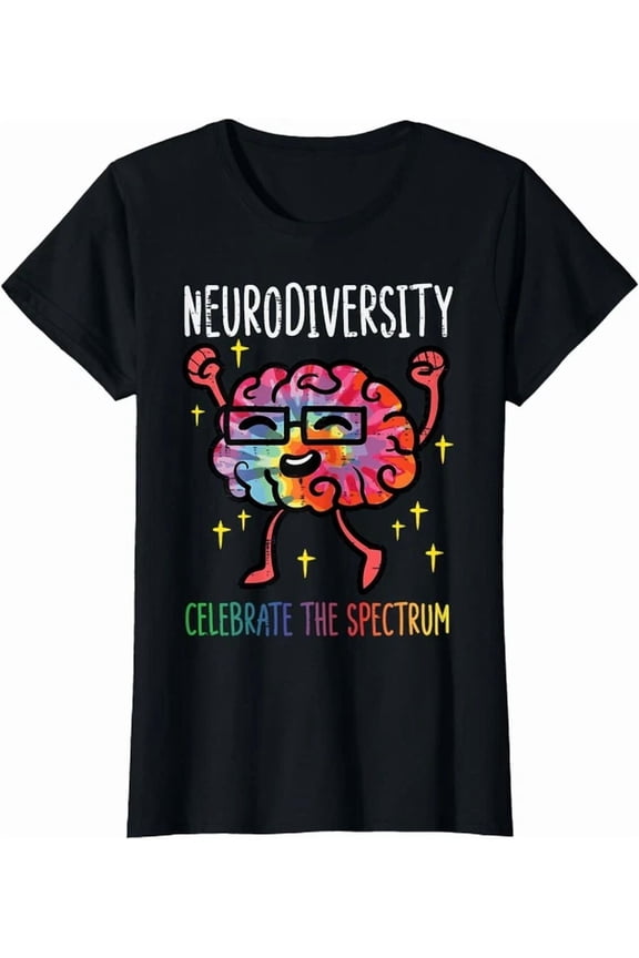 Neurodiversity Brain Autism Awareness Spectrum T-Shirt, Birthday Gift