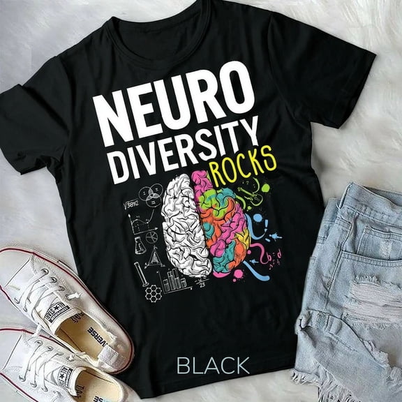 Neurodiversity Brain Rocks Gift Shirt Autism Awareness Unisex & T-Shirt