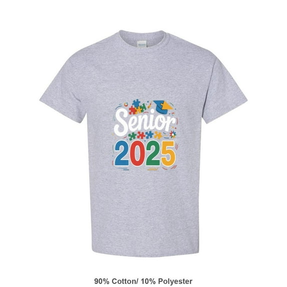 Neurodiversity Graduation For A Senior Autism Graduate In 2025 Unisex T-Shirt, up to size 5XL