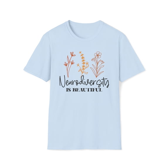 Neurodiversity Is Beautiful, Gildan Unisex T-Shirt, Graphic Tee, S-3XL
