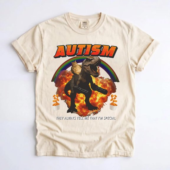Neurodiversity Shirt, T-Rex Cat Tee, Autism Awareness Gift, Neurodivergent Shirt