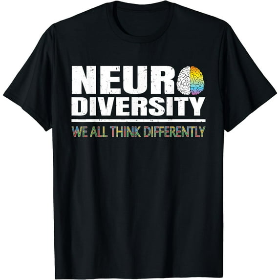 Neurodiversity We All Think Differently Autism Awareness T-Shirt