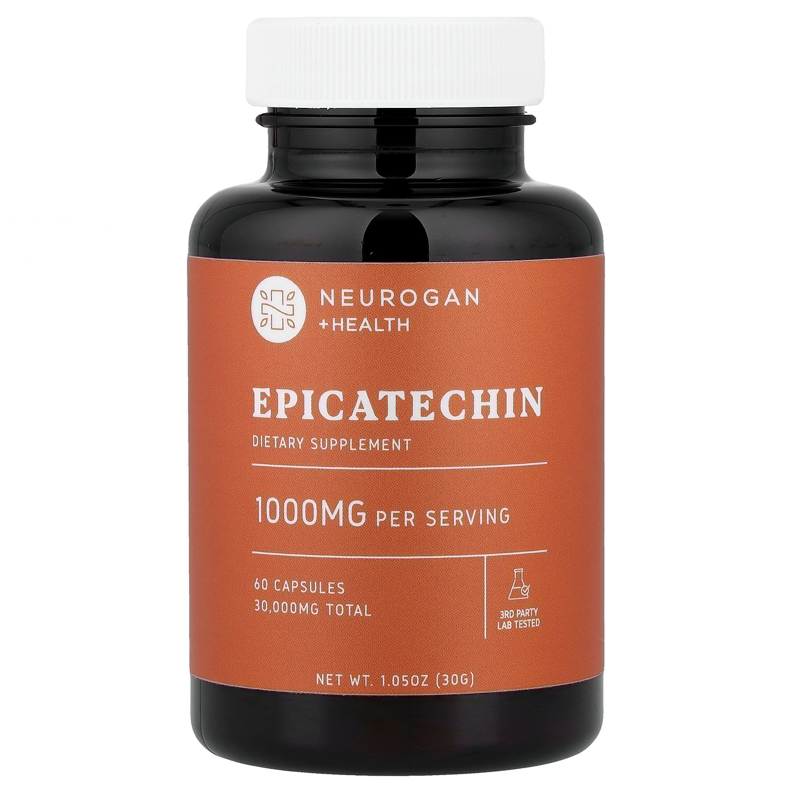 Neurogan Health Epicatechin, 1,000 mg , 60 Capsules (500 mg per Capsule)