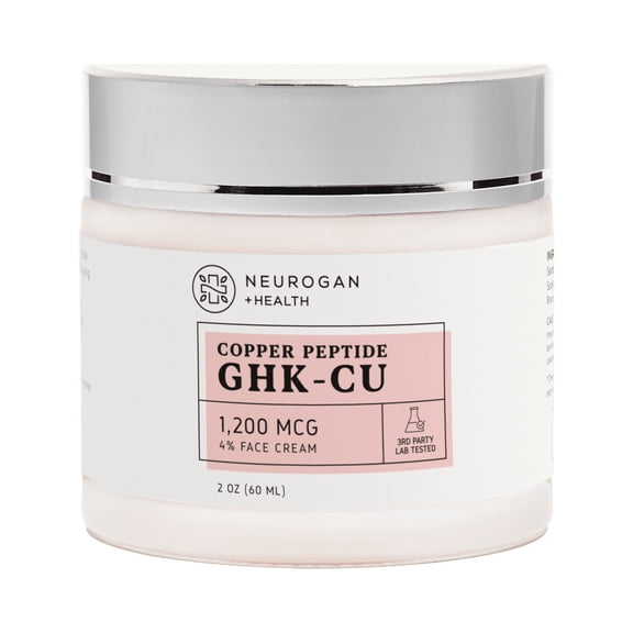 Neurogan Revitalizing GHK-Cu Elasticity Repair Cream - 4% Active Copper Peptide Face Cream, GHK-CU, 1,200 MCG, 2oz
