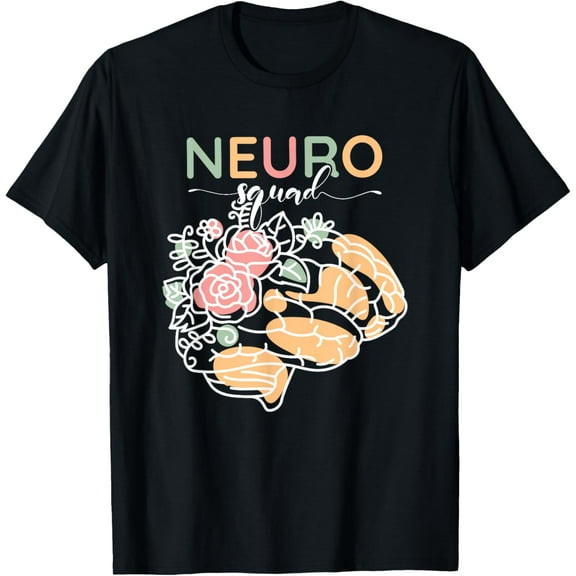 Neurology Neuro Nurse Neuro Tech Neuro Squad T-Shirt men and women can wear, black, white, gifts