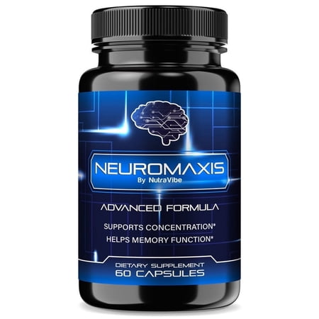 Neuromaxis – Natural Daily Formula with Premium Ingredients to Help Support Cognitive Function & Focus | Just 2 Easy-to-Swallow Pills for Lifestyle Support (60 Capsules)